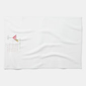 ウォーターカラーコスモポリタンカクテルレシピ キッチンタオル (横)