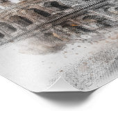 ウォーターカラーコロシアムローマイタリア フォトプリント            (角)