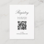 ウォーターカラーコーラルピンクフローラガーデンブライダルシャワー エンクロージャーカード (正面)