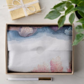 ウォーターカラーコーラルリーフアートデクページ 薄葉紙 (ギフト)