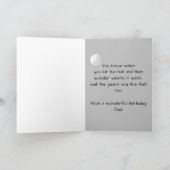 ウォーターカラーゴルフおもしろいゴルフ兄弟の父パパ カード (内部)