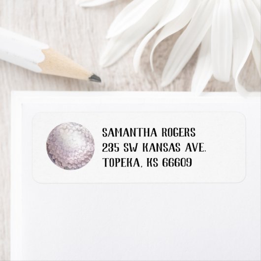 ウォーターカラーゴルフ差出人住所ラベル ラベル (インサイチュ)