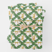 ウォーターカラーゴールデンエンジェルガーランド ラッピングペーパーシート (インサイチュ)