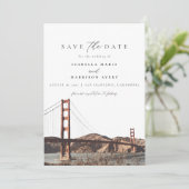 ウォーターカラーゴールデンゲートサンフランシスコCalifornia 招待状 (スタンド正面)