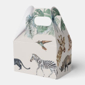 ウォーターカラーサファリコールオールアニマルズ誕生日 フェイバーボックス (裏面サイド)