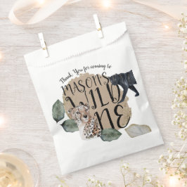 ウォーターカラーサファリワイルドワンアニマルバースデーパーティー フェイバーバッグ