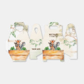 ウォーターカラーサファリワイルドワン誕生日 フェイバーボックス (折り畳みなし)