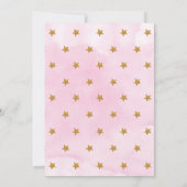 ウォーターカラーサファリ動物ベビーシャワー招待状 案内状 (裏面)