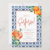 ウォーターカラーサプライズ任意の年Spritz誕生日 招待状 (正面)