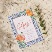 ウォーターカラーサプライズ任意の年Spritz誕生日 招待状