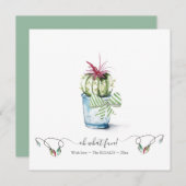 ウォーターカラーサボスホリデーカード ノートカード (正面/裏面)