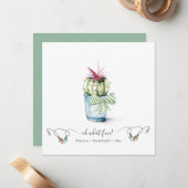 ウォーターカラーサボスホリデーカード ノートカード (正面/裏面インサイチュ)