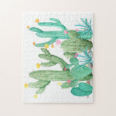 ウォーターカラーサボタスガーデンサボティデザートサウスウエスト ジグソーパズル (縦)