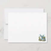 ウォーターカラーサマーイングリッシュカントリーコテージ ノートカード (裏面)