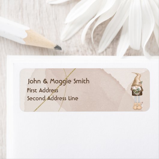 ウォーターカラーサマーガーデン格言おもしろいラベル ラベル (インサイチュ)