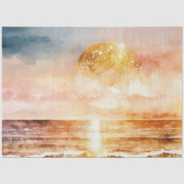 ウォーターカラーサンセットシリーズ デザイン1 薄葉紙