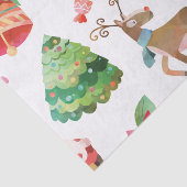 ウォーターカラーサンタクリスマスティッシュペーパー 薄葉紙 (詳細)