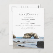 ウォーターカラーサンタクルーズカリフォルニアビーチ絵を描ズ ポストカード (正面/裏面)