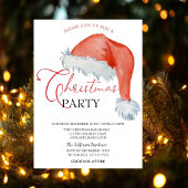 ウォーターカラーサンタハットホリデーオープンハウス 招待状