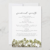 ウォーターカラーサンディエゴカリフォルニアスカイライン誕生日 招待状 (裏面)