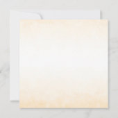 ウォーターカラーサンフラワースクエア結婚式招待状 (裏面)