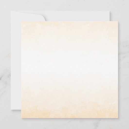 ウォーターカラーサンフラワースクエア結婚式招待状 (裏面)