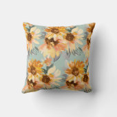 ウォーターカラーサンフラワーズ装飾用クッション クッション (裏面)