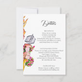 ウォーターカラーサンミゲルデアレンデ結婚の詳細 招待状 (正面)