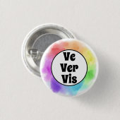 ウォーターカラーサークルのVe Ver Vis代名詞 缶バッジ (正面&裏面)