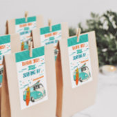 ウォーターカラーサーファーヴァンサーフバースデーパーティー ギフトタグ