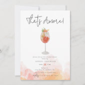 ウォーターカラーザアモーレスピリッツブライダルシャワー 招待状 (正面)