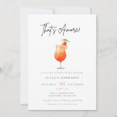 ウォーターカラーザアモーレスピリッツブライダルシャワー 招待状 (正面)