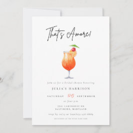 ウォーターカラーザアモーレスピリッツブライダルシャワー 招待状