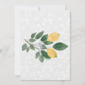 ウォーターカラーシシリアレモンズ誕生日 サンキューカード (裏面)