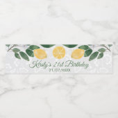 ウォーターカラーシチリアンレモン誕生日 ペットボトルラベル (シングルラベル)