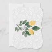 ウォーターカラーシチリアンレモンSweet sixteen 招待状 (裏面)