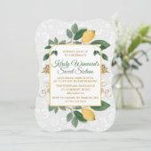 ウォーターカラーシチリアンレモンSweet sixteen 招待状 (スタンド正面)