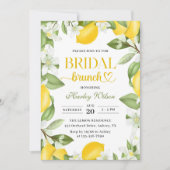 ウォーターカラーシトラスレモンブライダルシャワー 招待状 (正面)