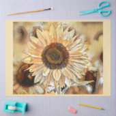 ウォーターカラーシャインサンフラワーコレクシエレガントョン 薄葉紙 (クラフト)