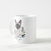 ウォーターカラーシャム猫 コーヒーマグカップ (正面左)