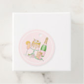 ウォーターカラーシャンパンアンドドリップケーキブライダルブランチ フェイバータグ (インサイチュ)