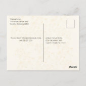 ウォーターカラーシャンパンブライダルシャワーゲストアドレス ポストカード (裏面)