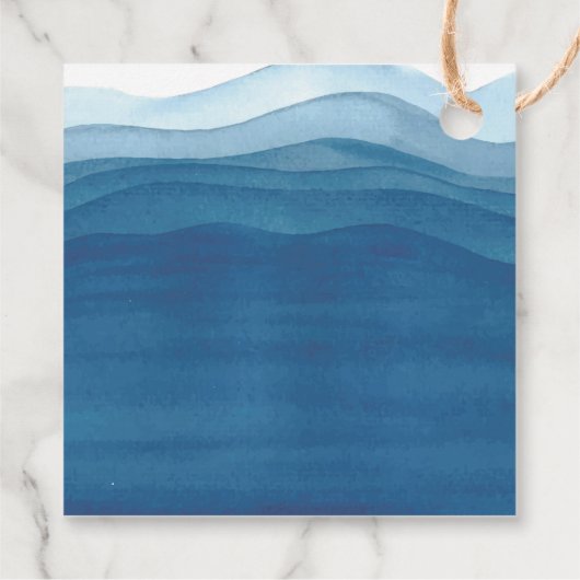 ウォーターカラーシャークありがとうラベル フェイバータグ (裏面)