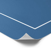 ウォーターカラーシャークオン深いブルー子供部屋アート ポスター (角)