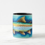 ウォーターカラーシリーズ：トラウト/サーモン マグカップ (中央)
