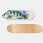 ウォーターカラーシリーズ: パーチ スケートボード (横)