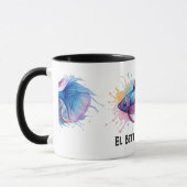 ウォーターカラーシリーズ:ベタ マグカップ (左)