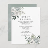 ウォーターカラーシルバーセージゲスト詳細 エンクロージャーカード (正面/裏面)