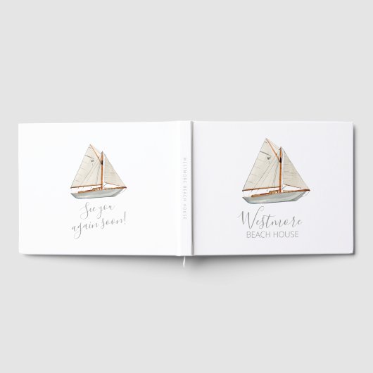 ウォーターカラーシルボートビーチハウス ゲストブック (全面)