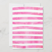 ウォーターカラーシンガー誕生日招待状 招待状 (裏面)